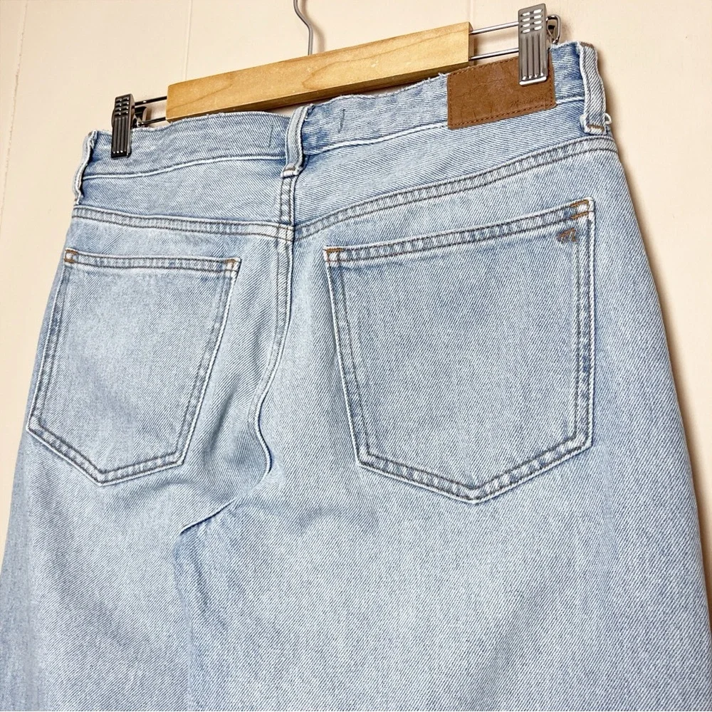 Madewell‎ Curvy Low-Slung Straight Jeans 26 light wash 100% cotton crossover